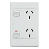 Cable Management & Installation - 4Cabling 4C | Ultima Double Power Point 250V 10A Vertical