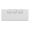 Cable Management & Installation - 4Cabling 4C | Elegant Wall Switch 3 Gang 250V 16A Horizontal