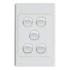 Cable Management & Installation - 4Cabling 4C | Ultima 5 Gang Switch 250V 16AX Vertical