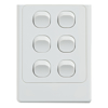 4Cabling - 4Cabling 4C | Ultima 6 Gang Switch 250V 16AX Vertical