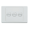 Cable Management & Installation - 4Cabling 4C | Ultima 3 Gang Switch 250V 16AX Horizontal
