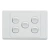Cable Management & Installation - 4Cabling 4C | Ultima 5 Gang Switch 250V 16AX Horizontal