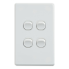 4Cabling - 4Cabling 4C | Classic 4 Gang Switch 250V 16AX Vertical