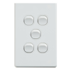 4Cabling - 4Cabling 4C | Classic 5 Gang Switch 250V 16AX Vertical