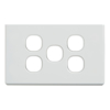 Cable Management & Installation - 4Cabling 4C | Classic 5 Gang Switch Cover White