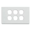 Cable Management & Installation - 4Cabling 4C | Classic 6 Gang Switch Cover White