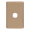 Cable Management & Installation - 4Cabling 4C | Classic 1 Gang Switch Cover Gold