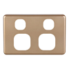 4Cabling - 4Cabling 4C | Classic Double Power Point Cover Plate Gold
