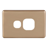 Cable Management & Installation - 4Cabling 4C | Classic Single Power Point Cover Plate Horizontal Gold