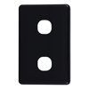 Cable Management & Installation - 4Cabling 4C | Classic 2 Gang Switch Cover  Black