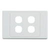 Cable Management & Installation - 4Cabling 4C | Ultima 4 Gang Switch Cover White