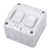 4Cabling - 4Cabling 4C | Weatherproof Double Switch 1 Pole 2Way IP66 250V 20A