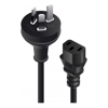 Power Cables - ALOGIC 0.5m Aus 3 Pin Mains Plug to IEC C13 Male to Female MOQ:20