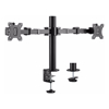 Brateck Brackets & Mounting - Brateck Dual Monitors Affordable Steel Articulating Monitor Arm Fit Most 17"-32" Monitors Up to 9kg per screen VESA