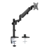 Brateck Brackets & Mounting - Brateck Single Monitor Heavy-Duty Aluminum Gas Spring Monitor Arm Fit Most 17" 35" Monitors Up to12kg per screen VESA