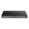 Gigabit Network Switches - D-Link 52-Port Gigabit Smart Managed PoE Switch with 48 RJ45 and 4 SFP+ 10G Ports