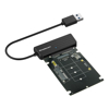 USB 3.0 Cables - Simplecom SA225 USB3.0 to mSATA + M.2 (NGFF B Key) 2 In 1 Combo Adapter