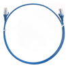 Cat6 Network Cables - 8Ware Cat6 Ultra Thin Slim Cable 0.25m / 25cm Blue Color Premium RJ45 Ethernet Network LAN UTP Patch Cord 26AWG