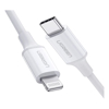 USB Type-C / 3.1 Cables - UGREEN TypeC to Lightning M/M Cable Rubber Shell 1m White 10493