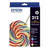 Epson - Epson 212 Std Value Pack XP-4100 XP-3105 XP-3100 XP-2100 WF-2850 WF-2830 WF-2810