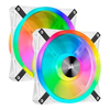 Case Fans - Corsair WHITE QL140 RGB 140mm RGB LED Fan Dual Pack with Lighting Node CORE