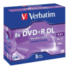 DVD-R/W - Verbatim 43541 DVD+R DL 8.5GB 8X 5 Pack