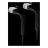 Ubiquiti - Ubiquiti UniFi patch cable with both end bendable RJ45 1m Black
