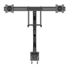 StarTech Brackets & Mounting - StarTech Dual Monitor Arm Mount Synced Height Adjustment Desk Clamp for 17in to 32in VESA Monitors Easy Grip Handle