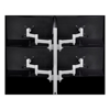 Atdec Brackets & Mounting - Atdec AWM Quad Monitor arm solution 460mm articulating arms 750mm Post heavy duty clamp Black