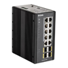 Gigabit Network Switches - D-Link 14-Port Gigabit Industrial Managed PoE Switch with 10 1000BASE-T (8 PoE+) ports and 4 SFP ports