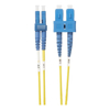4Cabling - 4Cabling 1.5m LC-SC OS1 / OS2 Singlemode Fibre Optic Cable : Yellow