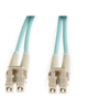 4Cabling - 4Cabling 1.5m LC-LC OM4 Multimode Fibre Optic Patch Cable: Aqua
