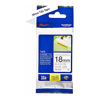 Brother - Brother 18MM Black White Tape Strong Adhesive TZE Tape