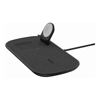 Mophie - Mophie 7.5W 3-in-1 Fast Wireless Charger Pad Black- For Apple Devices Charge through Lightweight Case Stylish Design
