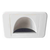 4Cabling - 4Cabling Bullnose Reverse Wall Plate: White