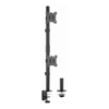 Brateck Brackets & Mounting - Brateck Vertical Pole Mount Dual-Screen Monitor Mount Fit Most 17"-32" Monitors Up to 9kg per screen VESA 75x75/100x100