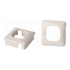 Elsafe - Elsafe OE Elsafe | Workstation Data Bezel  25.4sq Cutout to suit AU/ NZ  White
