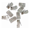 4Cabling - 4Cabling Cat 6 8 Position RJ45 One-Piece Modular Crimp Plug | Stranded | 10 Pack