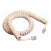 Other Specialised Cables - 4Cabling 3m Handset Curly Cord | 4P4C IVORY