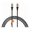 4Cabling - 4Cabling 0.5m Cat 6A RJ45 S/FTP Thin LSZH 30 AWG Pack of 50 Network Cable. Black