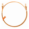 4Cabling - 4Cabling 0.5m Cat 6 Ultra Thin LSZH Pack of 50 Ethernet Network Cable. Orange