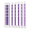PSU Cables & Accessories - Antec PSU  Sleeved Extension Cable Kit V2 Purple / White. 24PIN ATX 4+4 EPS 8PIN PCI-E 6PIN PCI-E Compatible with
