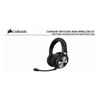 Headsets - Corsair Virtuoso RGB Wilress XT Black 7.1 Audio. High Fidelity Ultra Comfort Broadcast Grade Microphone Slipstream