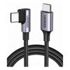 USB Type-C / 3.1 Cables - UGREEN 80714 USB-C 2.0 to Angle USB-C Cable Black 3M