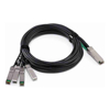 PlusOptic Network Adapter Accessories - PlusOptic Juniper Compatible DAC QSFP+ to 4SFP+ 40G 1M Twinax Cable | PlusOptic DACQSFP-4-1M-JUN