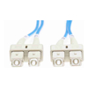 4Cabling - 4Cabling 5m SC-SC OM4 Multimode Fibre Optic Cable: Blue