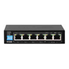 Gigabit Network Switches - D-Link DGS-F1006P-E 6-Port Gigabit PoE Switch with 4 Long Reach PoE Ports 2 Uplink Ports 