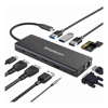 USB 3.0 Cables - Simplecom CHN612 USB-C 12-in-1 Multiport Docking Station Dual HDMI + VGA Triple Display Gigabit LAN