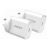 Choetech - Choetech MIX00109 USB-C PD 20W AC Charger Adapter 2-Pack White
