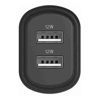 Cygnett - Cygnett 12W USB-A Dual Port Wall Charger Black (CY3672PDWLCH) USB-A Output- 5.0V?2.4A (12.0W) Charge 2 devices